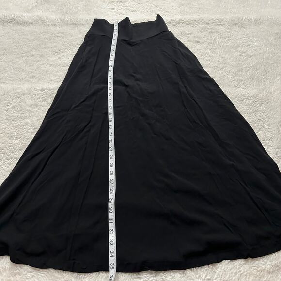 Kira Grace Womens Portofino Black Lightweight Maxi Skirt Sz M Edgy Goth Girl - Picture 3 of 6